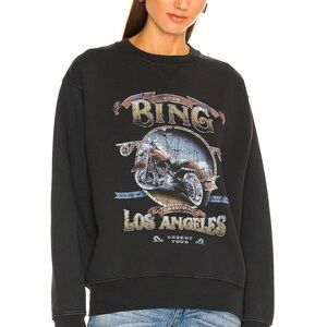 Anine Bing Vintage Motorcycle Sweatshirt